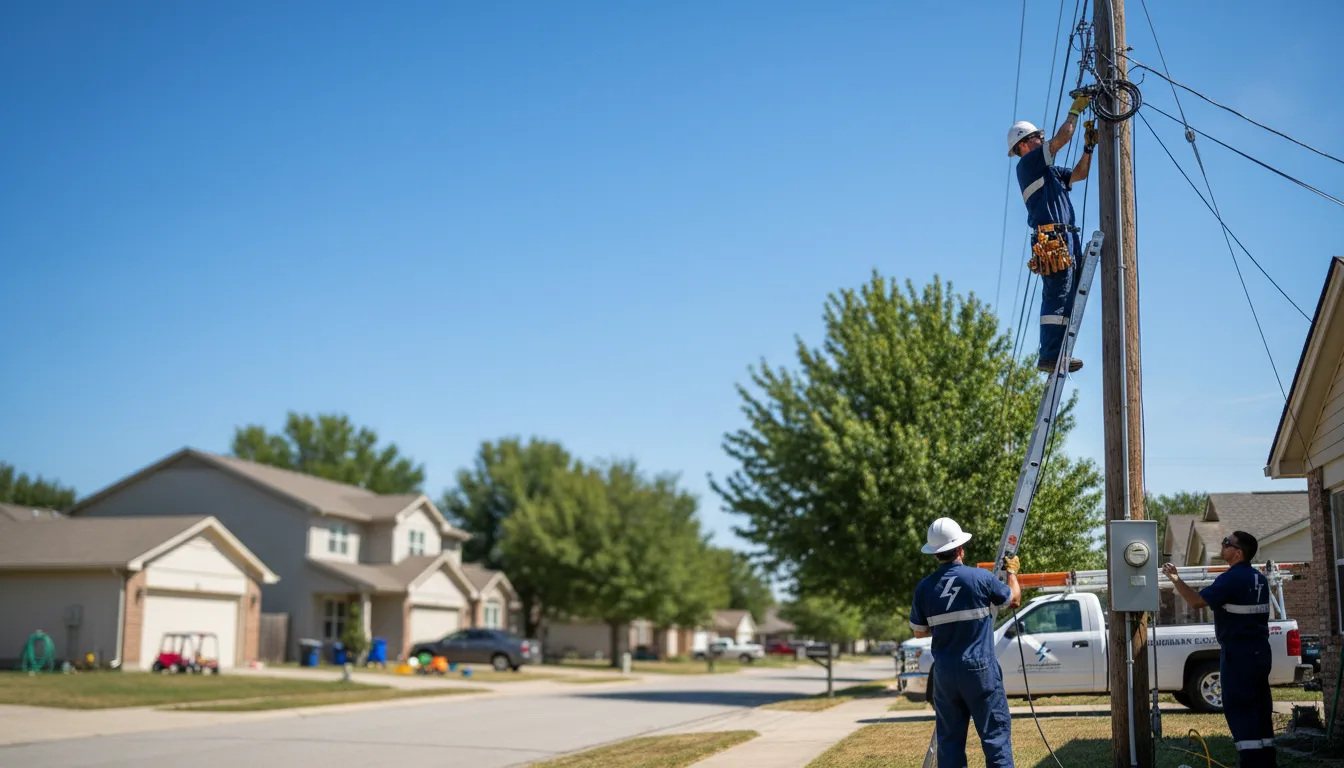 Residential electrician providing installation services in Bienville, LA
